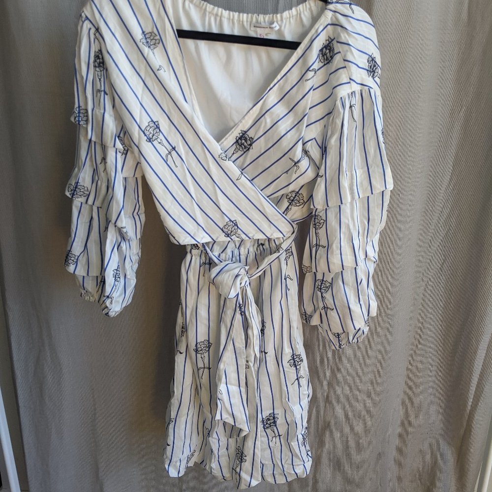 Club Monaco Floral Wrap Dress